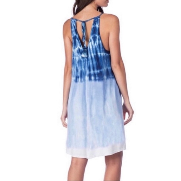 Lucky Brand Blue Tie-Dye Swing Dress Coverup - Picture 3 of 13